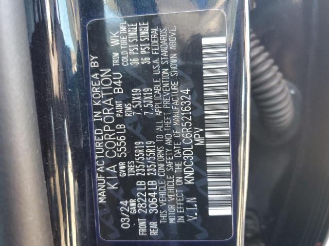87105555 :رقم المزاد ، KNDC3DLC6R5216324 vin ، 2024 Kia Ev6 مزاد بيع
