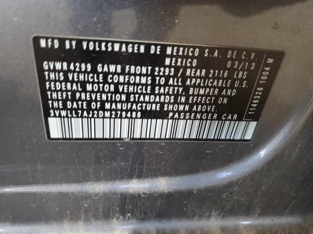 Aukcja sprzedaży 2013 Volkswagen Jetta, vin: 3VWLL7AJ2DM279486, numer aukcji: 84890585