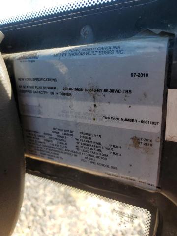 84473265 :رقم المزاد ، 4UZABRDTXBCAU4000 vin ، 2011 Freightliner Saf-t-liner C2 مزاد بيع