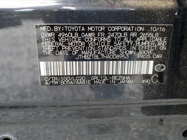 74403015 :رقم المزاد ، JTHBZ1BL7HA008953 vin ، 2017 Lexus Gs 350 Bas مزاد بيع