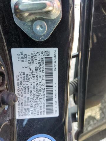 81838735 :رقم المزاد ، 2HGFC2F86LH522143 vin ، 2020 Honda Civic مزاد بيع