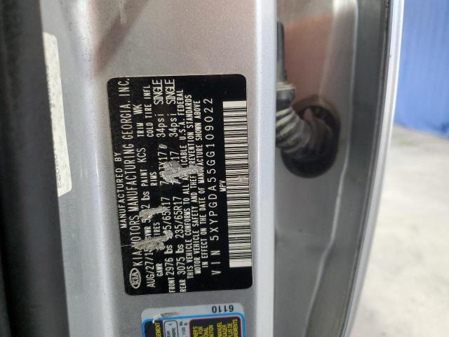 82685665 :رقم المزاد ، 5XYPGDA55GG109022 vin ، 2016 Kia Sorento Lx مزاد بيع