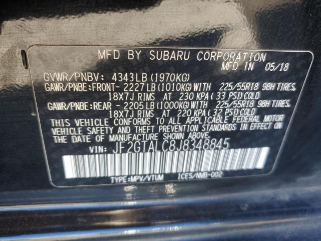 Aukcja sprzedaży 2018 Subaru Crosstrek, vin: JF2GTALC8J8348845, numer aukcji: 90064205
