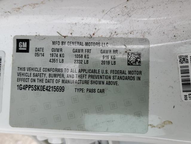 Aukcja sprzedaży 2014 Buick Verano, vin: 1G4PP5SK0E4215699, numer aukcji: 85823035
