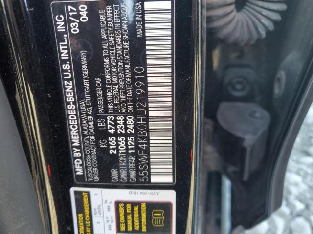 Продаж на аукціоні авто 2017 Mercedes-benz C 300 4matic, vin: 55SWF4KB0HU219910, номер лоту: 82610815