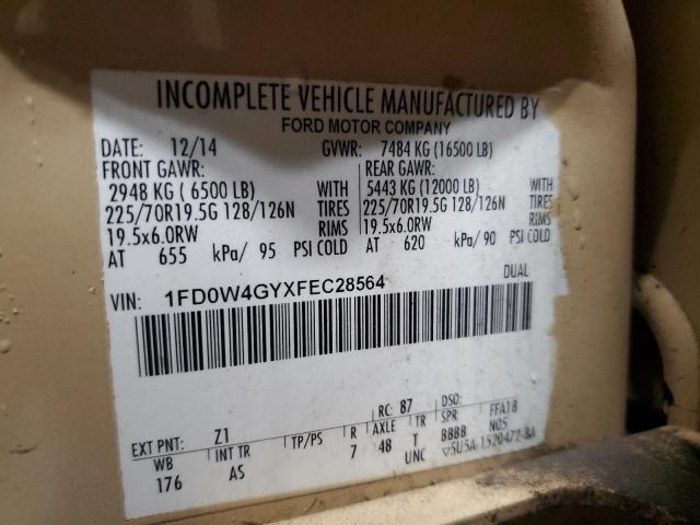 2015 Ford F450 Super Duty მანქანა იყიდება აუქციონზე, vin: 1FD0W4GYXFEC28564, აუქციონის ნომერი: 85170615