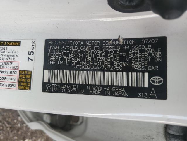 Продажа на аукционе авто 2007 Toyota Prius, vin: JTDKB20U673292750, номер лота: 82591955