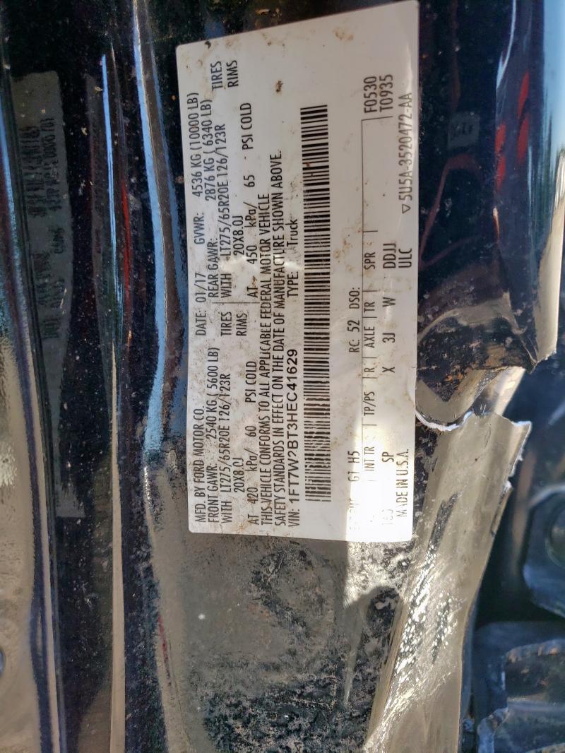 Aukcja sprzedaży 2017 Ford F250, vin: 1FT7W2BT3HEC41629, numer aukcji: 85140685