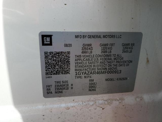 Aukcja sprzedaży 2021 Cadillac Xt4, vin: 1GYAZAR46MF000913, numer aukcji: 85137845