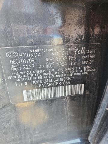 Продажа на аукционе авто 2010 Hyundai Elantra, vin: KMHDU4AD6AU956684, номер лота: 84578585