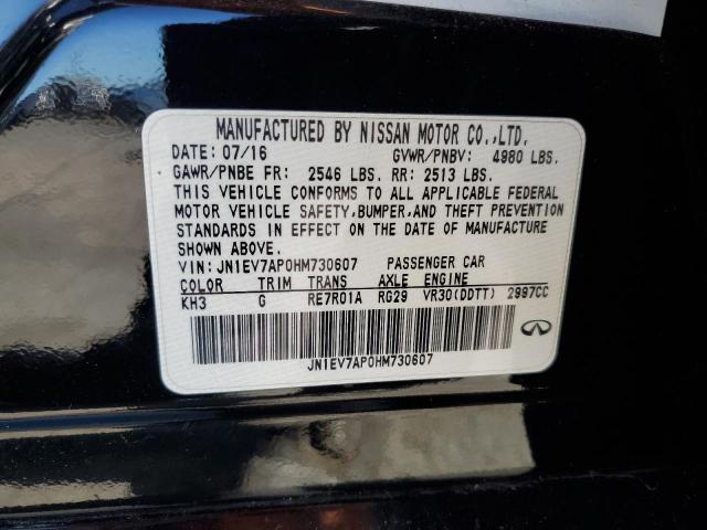 Aukcja sprzedaży 2017 Infiniti Q50 Premiu, vin: JN1EV7AP0HM730607, numer aukcji: 89531475