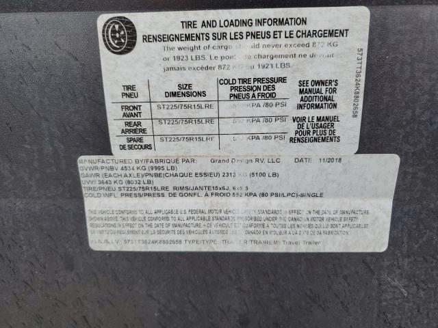 Продаж на аукціоні авто 2019 Grand Desi Transcend, vin: 573TT3624K8802658, номер лоту: 90114785