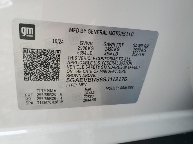 85338915 :رقم المزاد ، 5GAEVBRS6SJ112176 vin ، 2025 Buick Enclave مزاد بيع