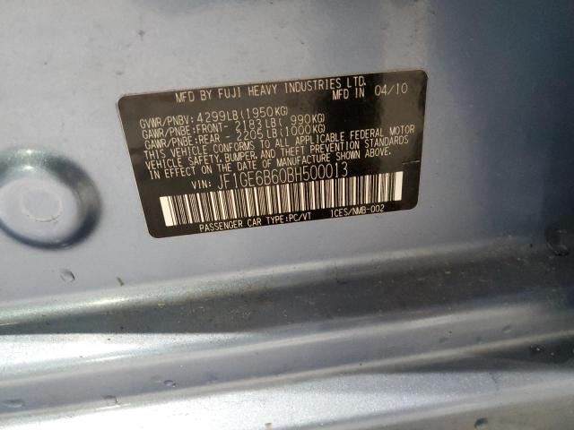 Aukcja sprzedaży 2011 Subaru Impreza, vin: JF1GE6B60BH500013, numer aukcji: 82357465