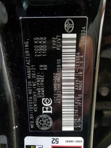 Продажа на аукционе авто 2021 Toyota Camry, vin: 4T1B21HK1MU015910, номер лота: 86116105