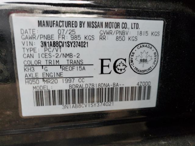 Aukcja sprzedaży 2025 Nissan Sentra, vin: 3N1AB8CV1SY374021, numer aukcji: 90569755