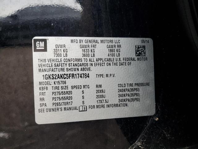 Aukcja sprzedaży 2015 Gmc Yukon, vin: 1GKS2AKC5FR174784, numer aukcji: 86832195