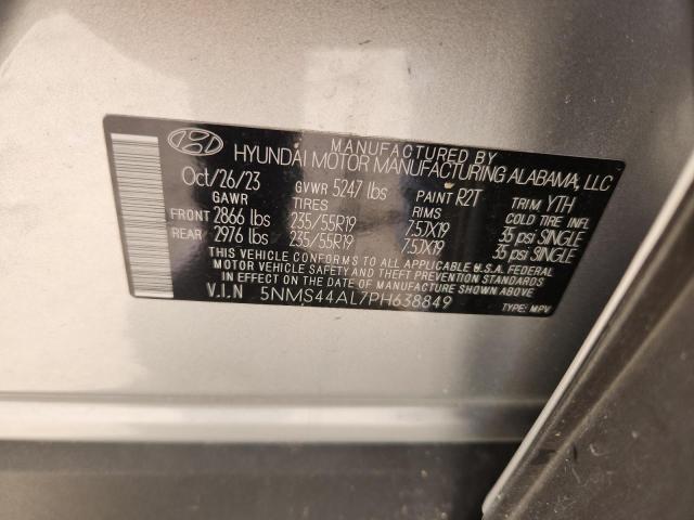 Aukcja sprzedaży 2023 Hyundai Santa Fe L, vin: 5NMS44AL7PH638849, numer aukcji: 89815425