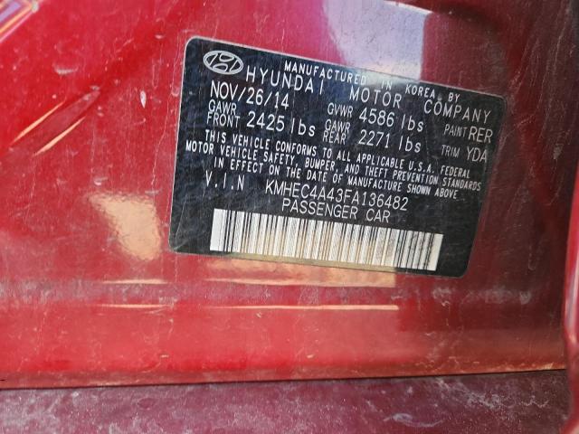 Продажа на аукционе авто 2015 Hyundai Sonata Hyb, vin: KMHEC4A43FA136482, номер лота: 86410595