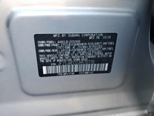 Aukcja sprzedaży 2018 Subaru Forester, vin: JF2SJAEC0JH570776, numer aukcji: 82634265