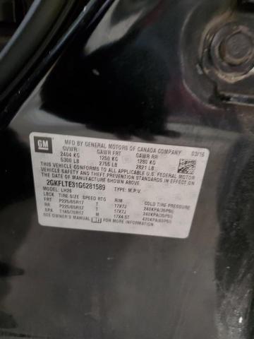 2016 Gmc Terrain Sl მანქანა იყიდება აუქციონზე, vin: 2GKFLTE31G6281589, აუქციონის ნომერი: 85961835