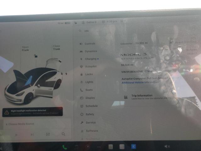 Aukcja sprzedaży 2021 Tesla Model 3, vin: 5YJ3E1EA5MF027496, numer aukcji: 90717505
