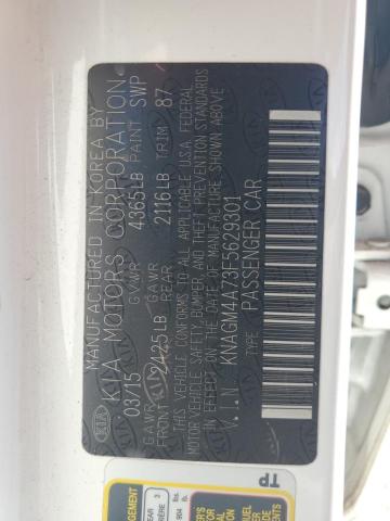82692765 :رقم المزاد ، KNAGM4A73F5629301 vin ، 2015 Kia Optima Lx مزاد بيع