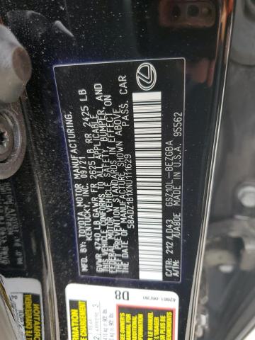 Aukcja sprzedaży 2022 Lexus Es, vin: 58ADZ1B1XNU111629, numer aukcji: 86071895