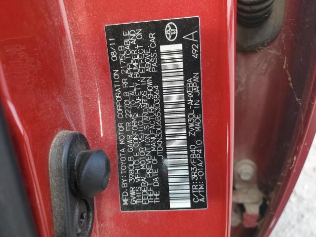85139765 :رقم المزاد ، JTDKN3DU6B5303864 vin ، 2011 Toyota Prius مزاد بيع