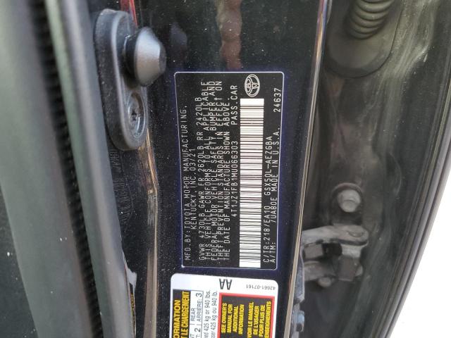 86795905 :رقم المزاد ، 4T1JZ1FB1MU066303 vin ، 2021 Toyota Avalon Xle مزاد بيع