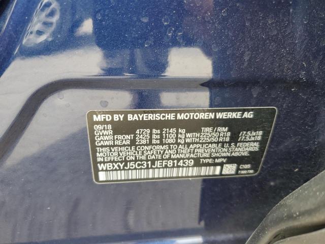 Продаж на аукціоні авто 2018 Bmw X2, vin: WBXYJ5C31JEF81439, номер лоту: 89831925