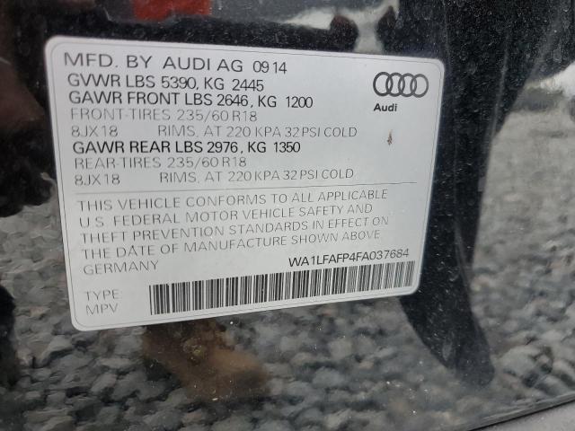 2015 Audi Q5 Premium Plus მანქანა იყიდება აუქციონზე, vin: WA1LFAFP4FA037684, აუქციონის ნომერი: 85327875