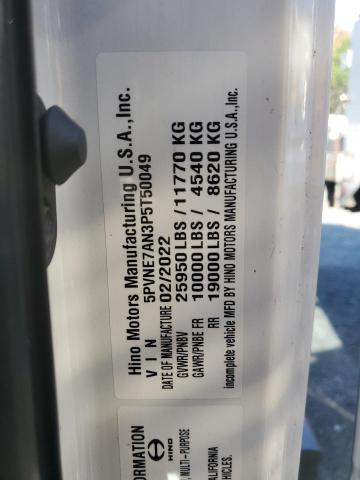 Aukcja sprzedaży 2023 Hino Hino L6, vin: 5PVNE7AN3P5T50049, numer aukcji: 81400615