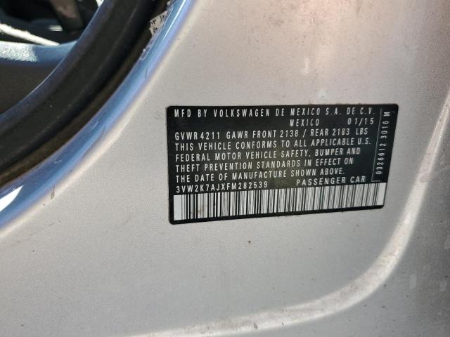 Aukcja sprzedaży 2015 Volkswagen Jetta, vin: 3VW2K7AJXFM282539, numer aukcji: 82779285