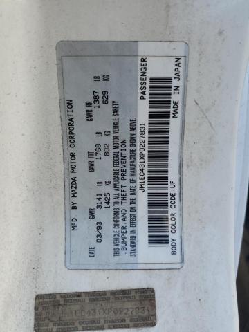 Aukcja sprzedaży 1993 Mazda Mx-3, vin: JM1EC431XP0227831, numer aukcji: 82640265