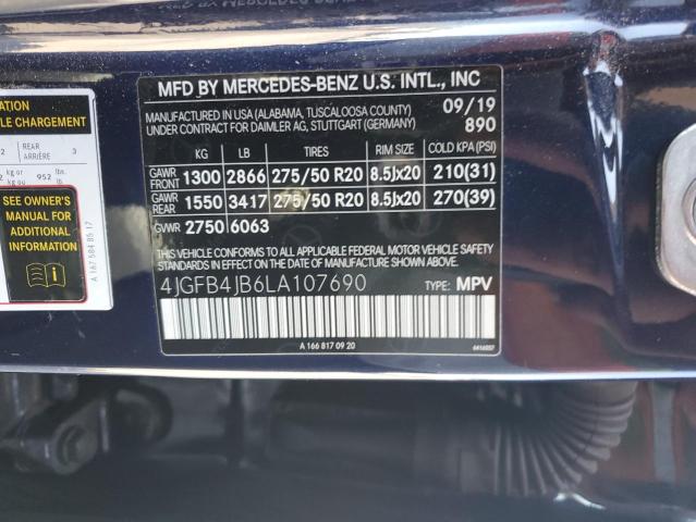 Auction sale of the 2020 Mercedes-benz Gle, vin: 4JGFB4JB6LA107690, lot number: 81762315