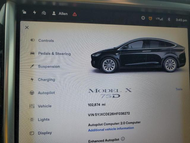 Продаж на аукціоні авто 2017 Tesla Model X, vin: 5YJXCDE26HF038272, номер лоту: 84483435