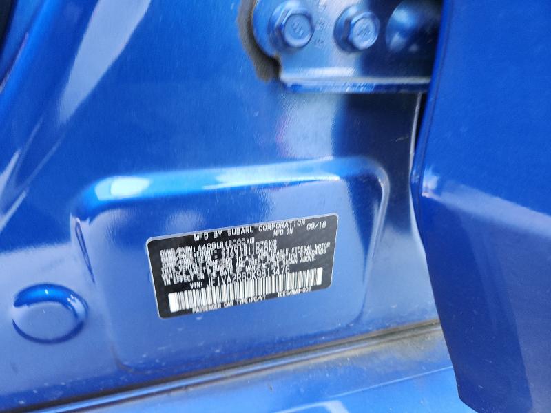 82492555 :رقم المزاد ، JF1VA2R60K9813476 vin ، 2019 Subaru Wrx Sti مزاد بيع