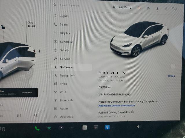 2023 Tesla Model Y მანქანა იყიდება აუქციონზე, vin: 7SAYGDEE5PA144262, აუქციონის ნომერი: 84972305