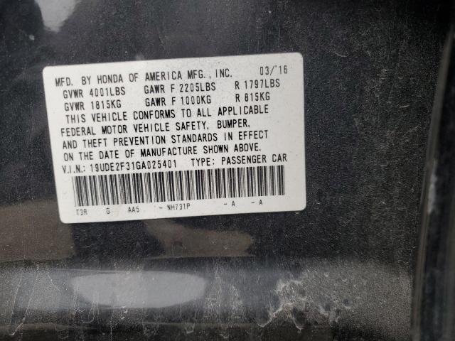 Продаж на аукціоні авто 2016 Acura Ilx, vin: 19UDE2F31GA025401, номер лоту: 90095015