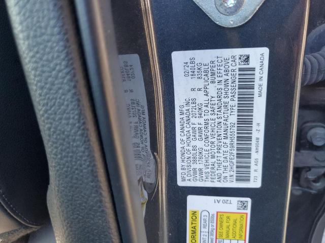 Продаж на аукціоні авто 2024 Honda Civic, vin: 2HGFE2F59RH555792, номер лоту: 87411075