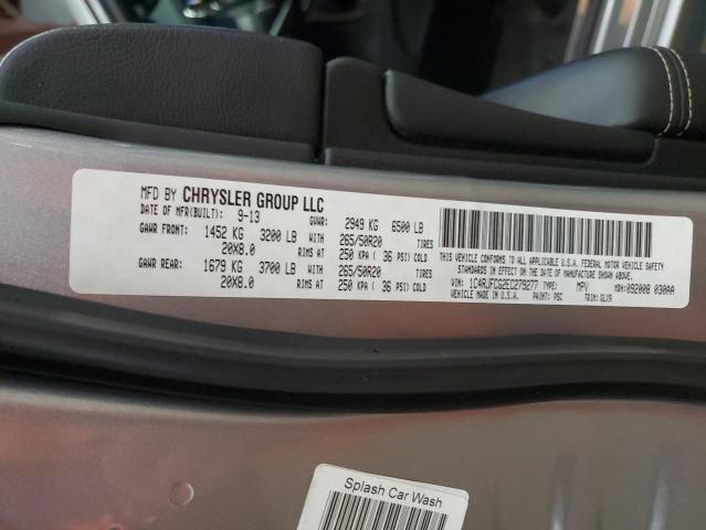 Продаж на аукціоні авто 2014 Jep Grand Cherokee Overland, vin: 1C4RJFCG2EC279277, номер лоту: 87055085