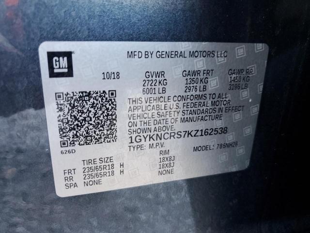 Aukcja sprzedaży 2019 Cadillac Xt5 Luxury, vin: 1GYKNCRS7KZ162538, numer aukcji: 93984095