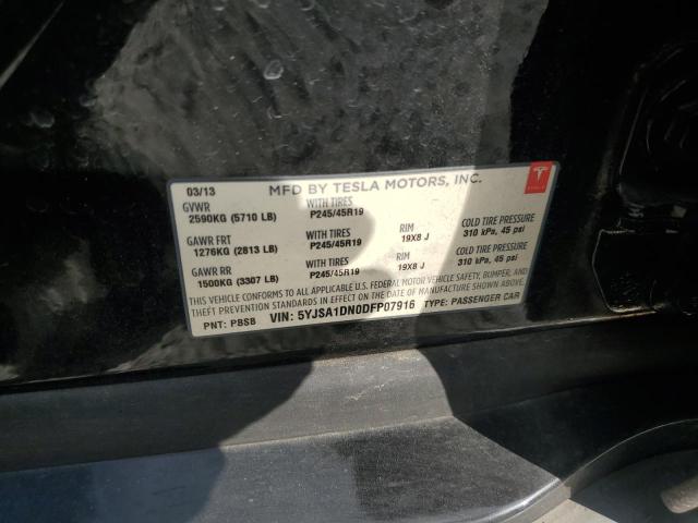 Продаж на аукціоні авто 2013 Tesla Model S, vin: 5YJSA1DN0DFP07916, номер лоту: 85099985