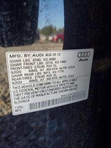 Продажа на аукционе авто 2013 Audi Q7 Premium, vin: WA1LGAFE8DD016151, номер лота: 86438445