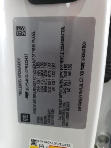 81028745 :رقم المزاد ، 1GYS4GKL0PR113413 vin ، 2023 Cadillac Escalade S مزاد بيع