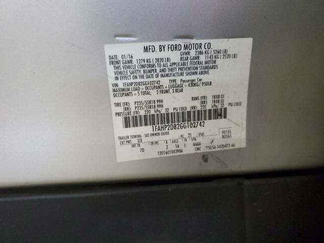 Продажа на аукционе авто 2016 Ford Taurus Se, vin: 1FAHP2D82GG102742, номер лота: 90435725