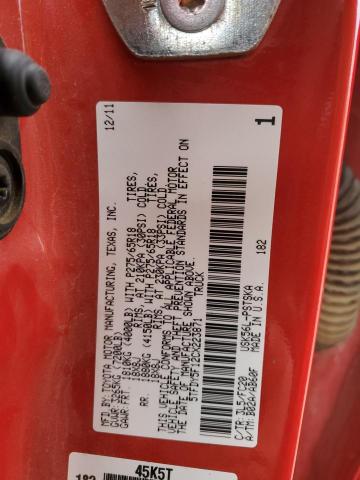 2012 Toyota Tundra მანქანა იყიდება აუქციონზე, vin: 5TFDY5F12CX223871, აუქციონის ნომერი: 86882585