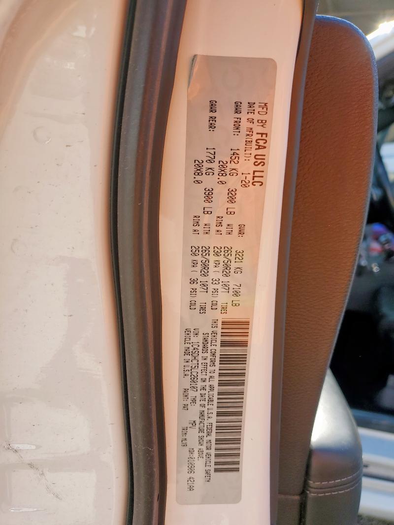 Aukcja sprzedaży 2020 Dodge Durango R/, vin: 1C4SDHCT5LC260107, numer aukcji: 85263345