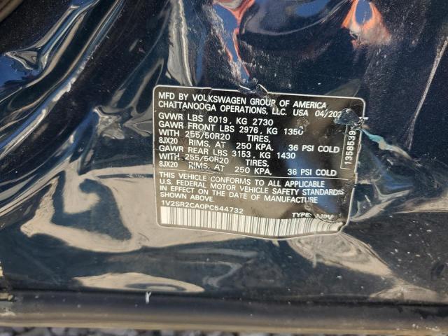 2023 Volkswagen Atlas Sel მანქანა იყიდება აუქციონზე, vin: 1V2SR2CA0PC544732, აუქციონის ნომერი: 90042495
